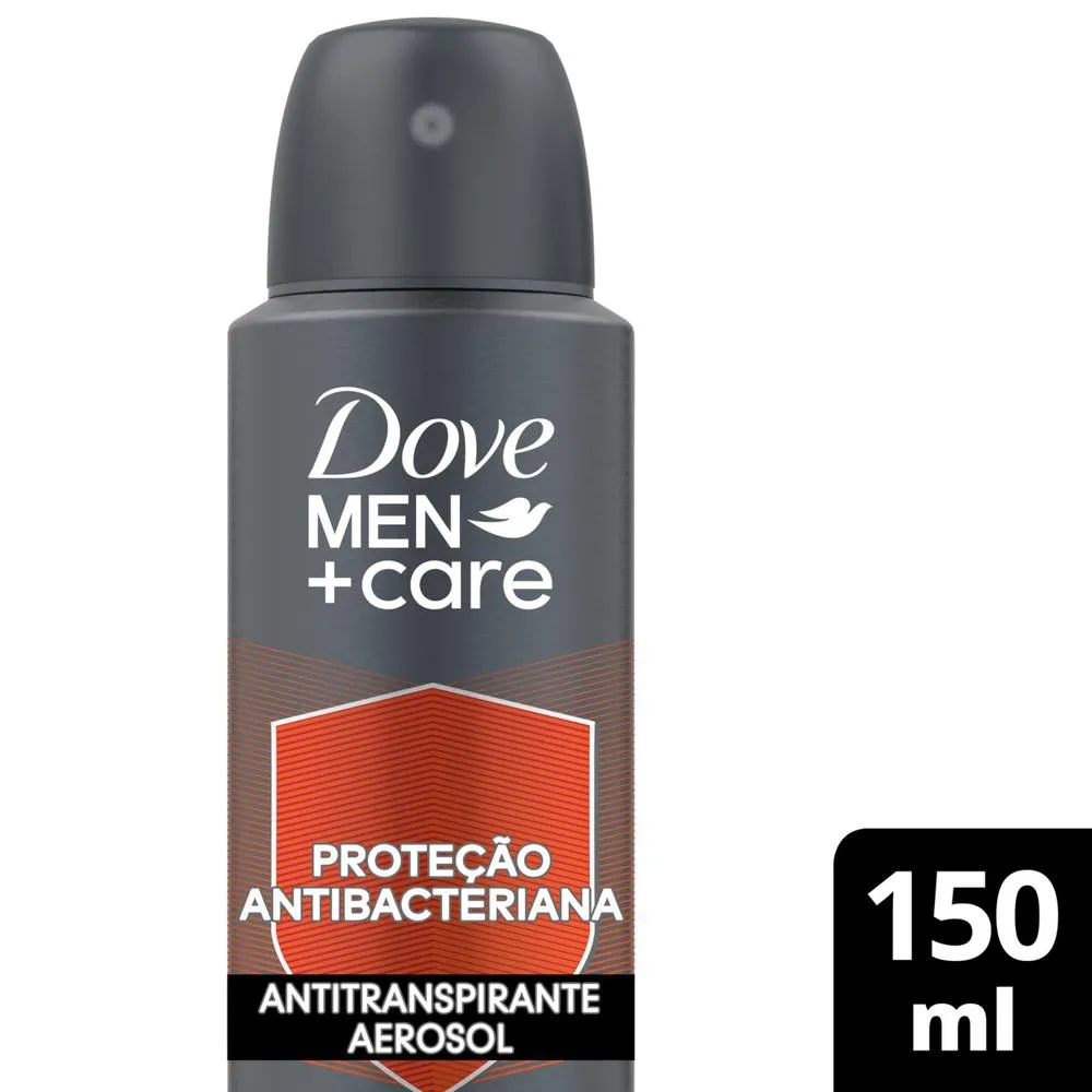 Desodorante Antitranspirante Aerosol Dove Men +Care Proteção Antibacteriana 72h 150ml