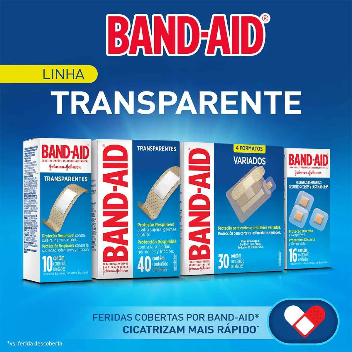 Curativo Band-Aid Regular 10 Unidades | Drogasil