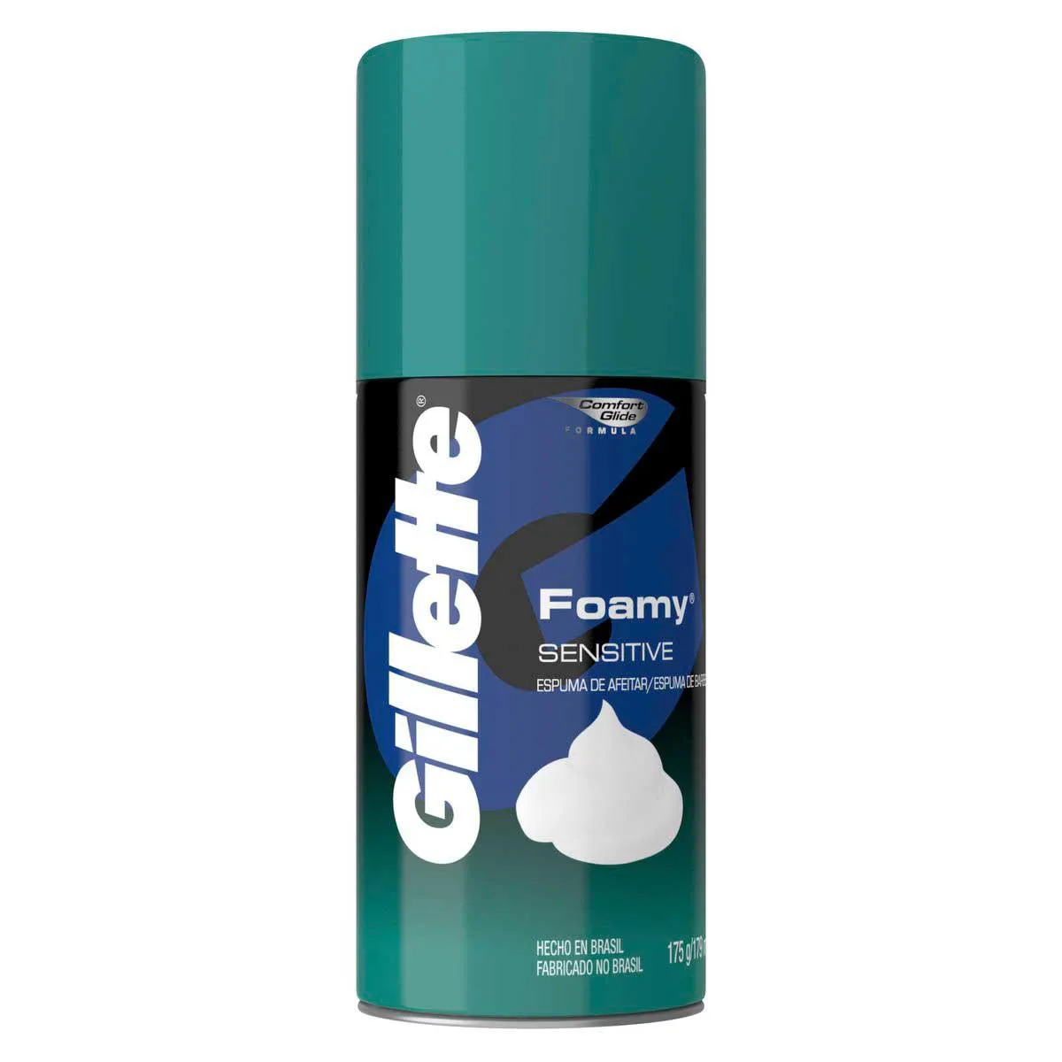 Espuma de Barbear Gillette Foamy Sensitive com 175g