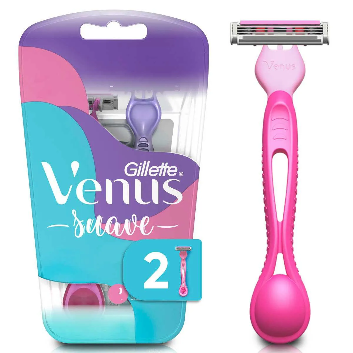 Aparelho de Depilação Gillette Venus Suave com 2 Unidades