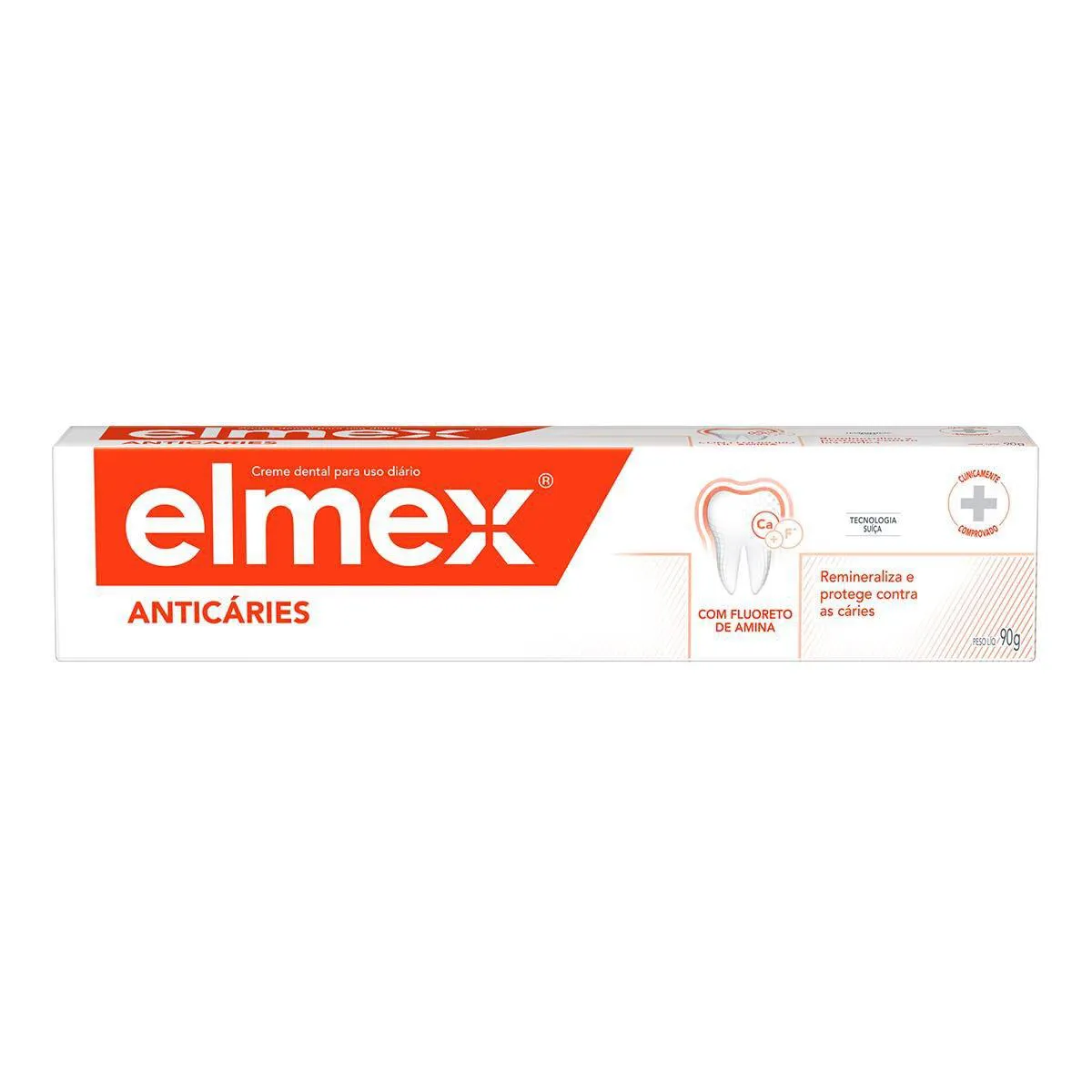 Pasta de Dente Elmex Anticáries com Fluoreto de Amina de 90g