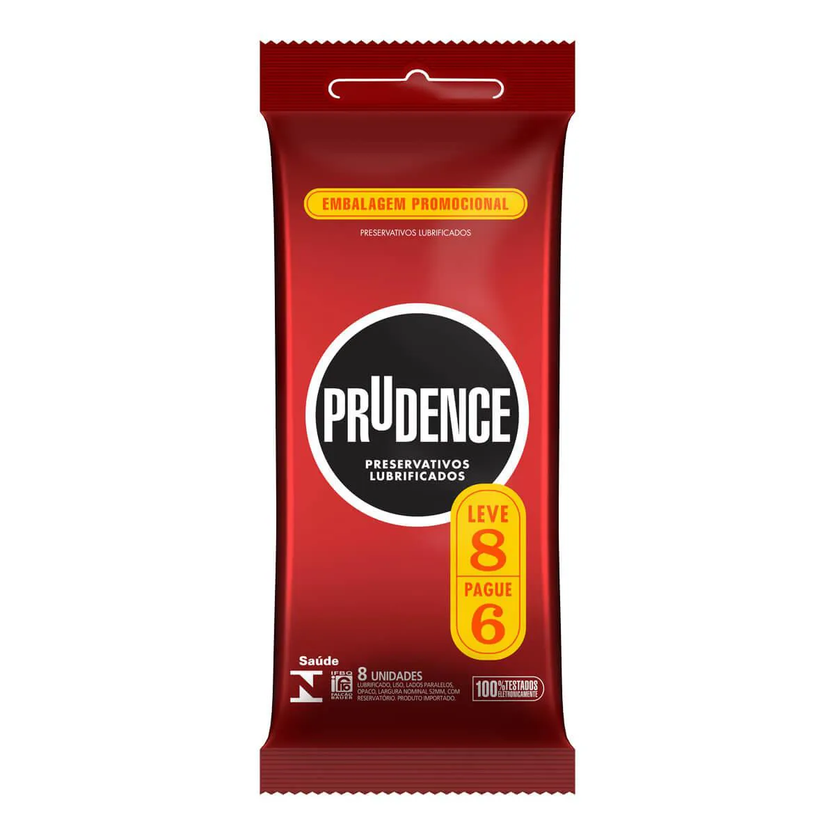 Camisinha Prudence Lubrificada com 8 unidades