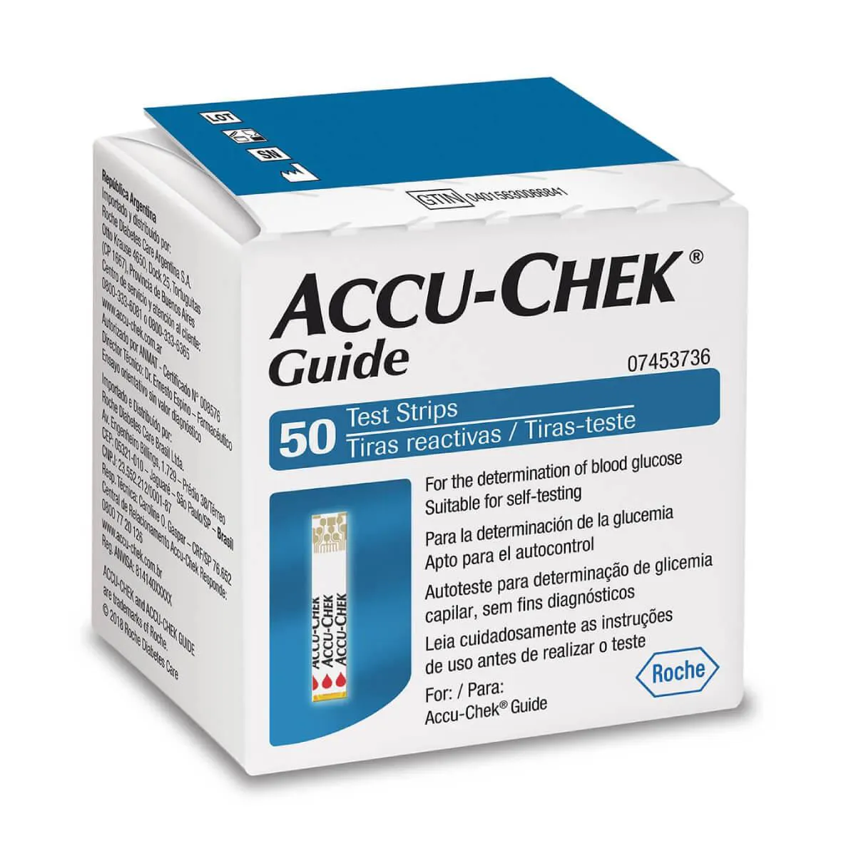 Tiras de Glicemia Accu-Chek Guide - 50 unidades