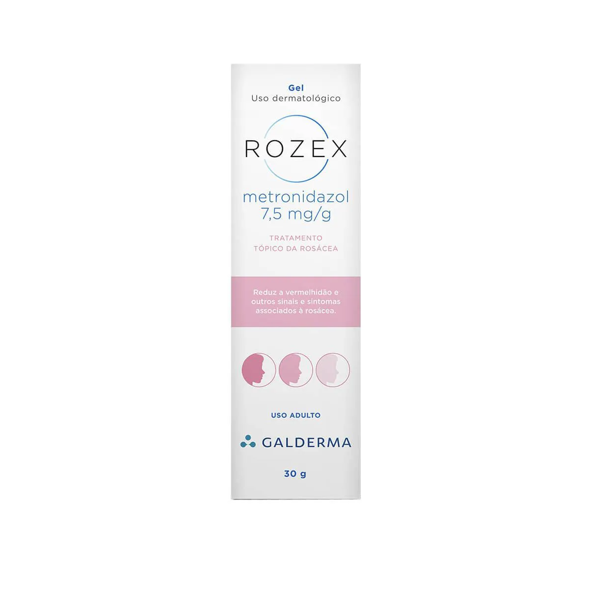 Gel para Pele com Rosácea Galderma Rozex 7,5mg/g com 30g