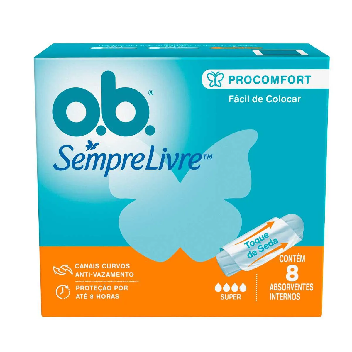 Absorvente Interno OB Sempre Livre  ProComfort Super 8 unidades