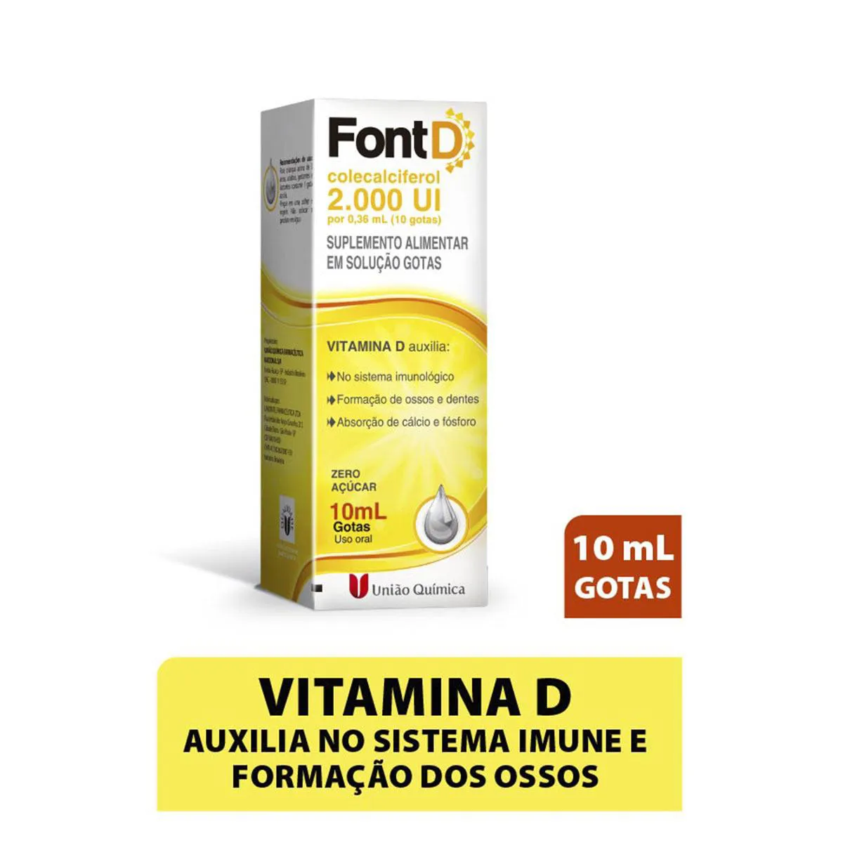 Vitamina D 2.000UI Font D Gotas 10ml