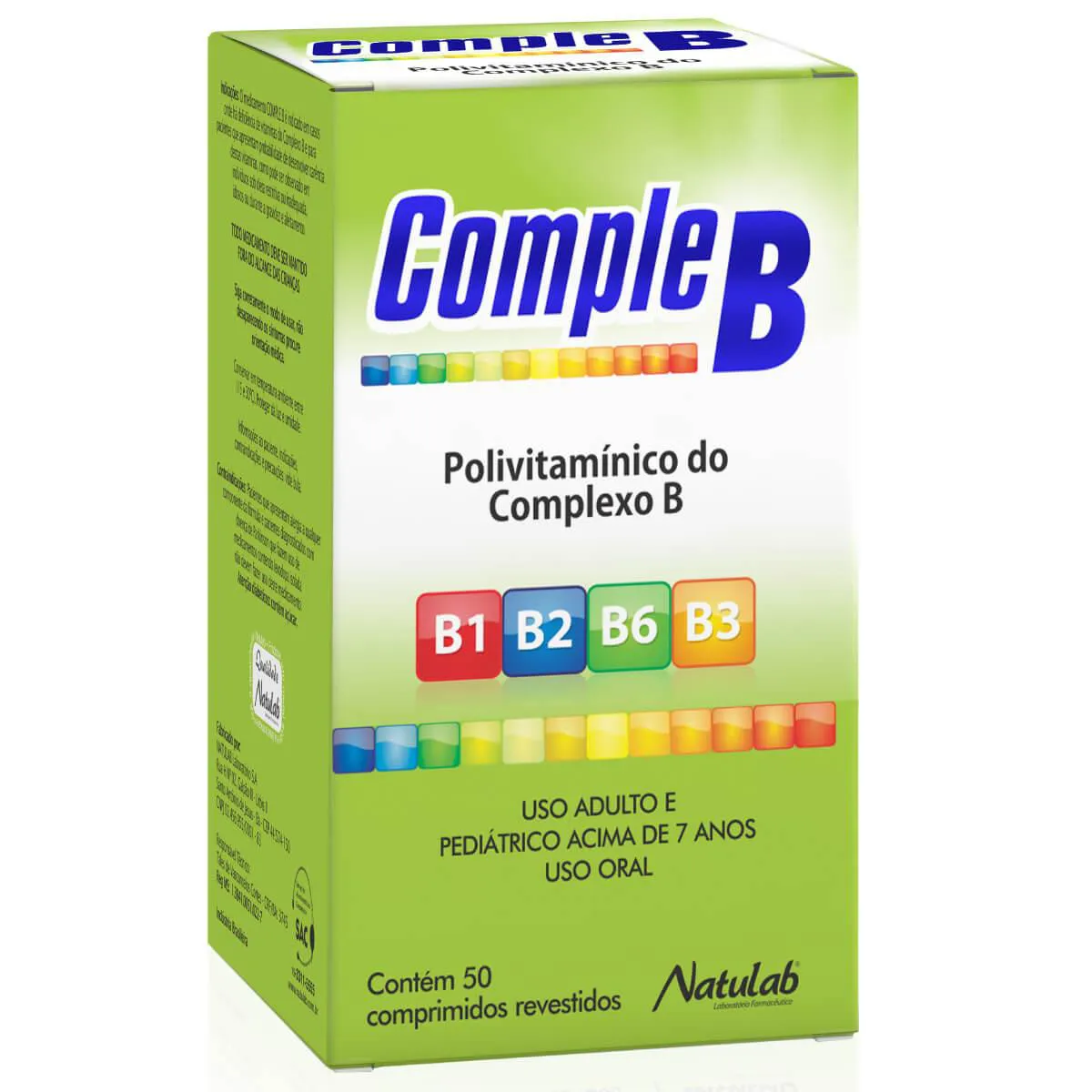 Polivitamínico Complexo B Natulab 50 comprimidos