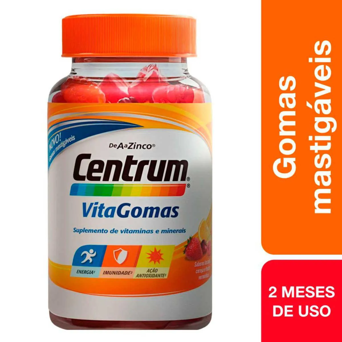 Polivitamínico Centrum VitaGomas Frutas Sortidas 60 gomas