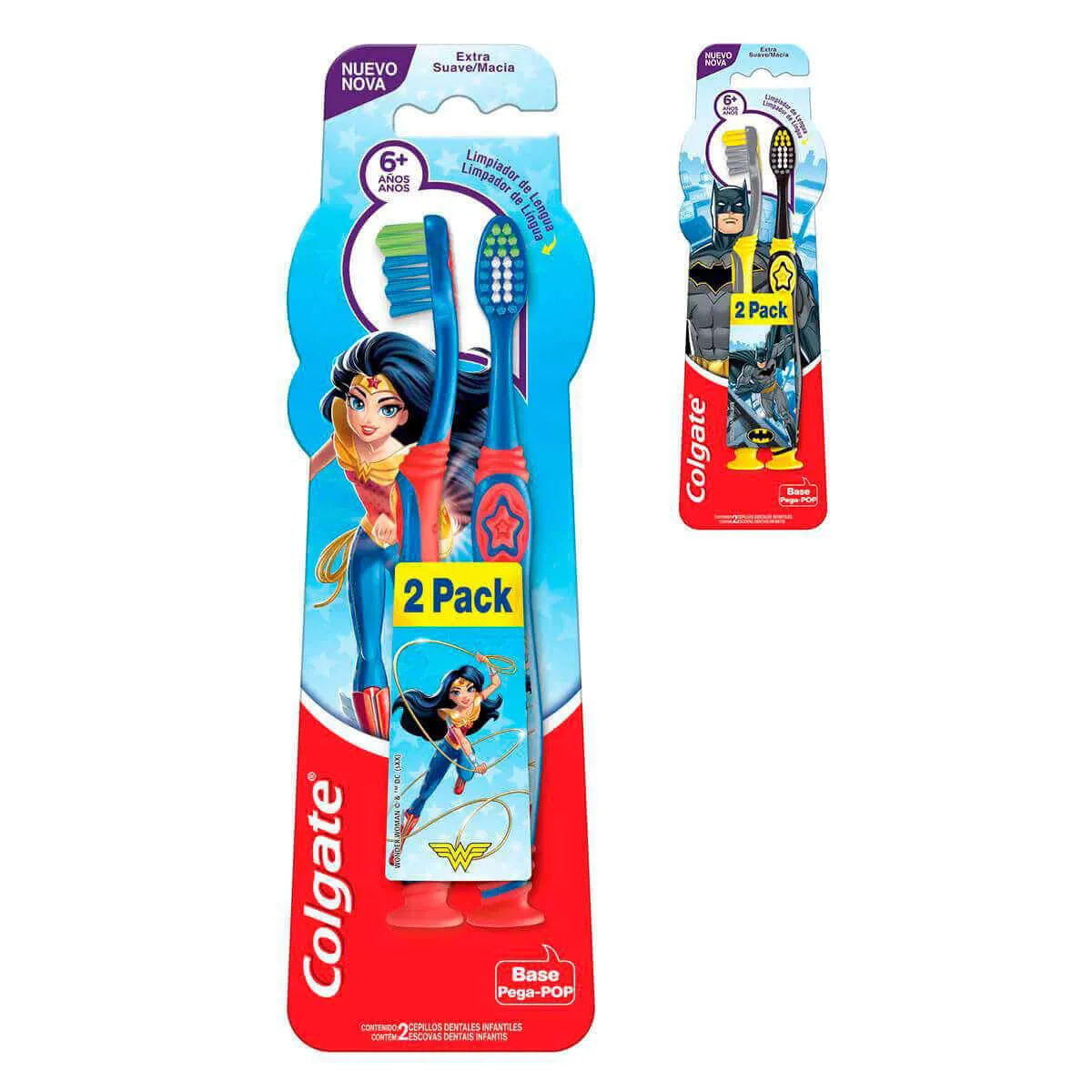 Escova de Dente Colgate Infantil Smiles 6+ Anos Extra Macia com 2 unidades