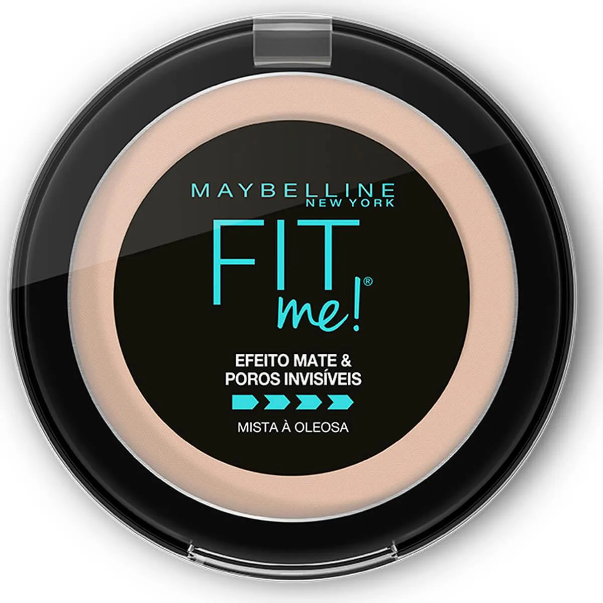 Pó Compacto Maybelline Fit Me B01 Super Claro Bege Efeito Mate com 1 unidade