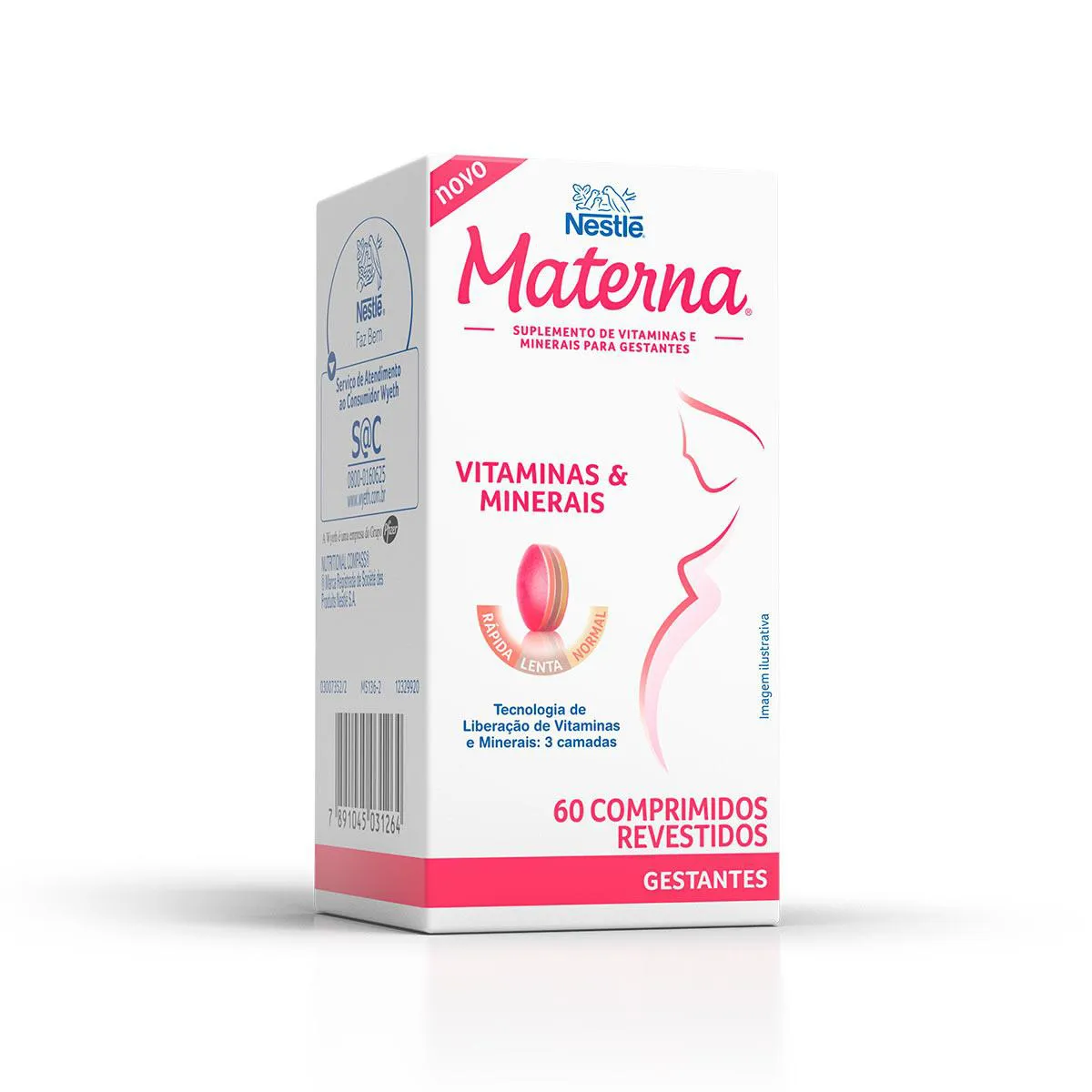 Polivitamínico Materna para Gestantes 60 comprimidos