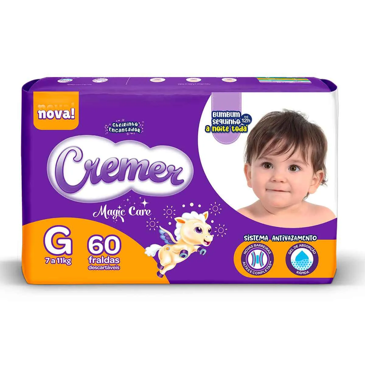 Fralda Cremer Magic Care Hiper G 60 unidades