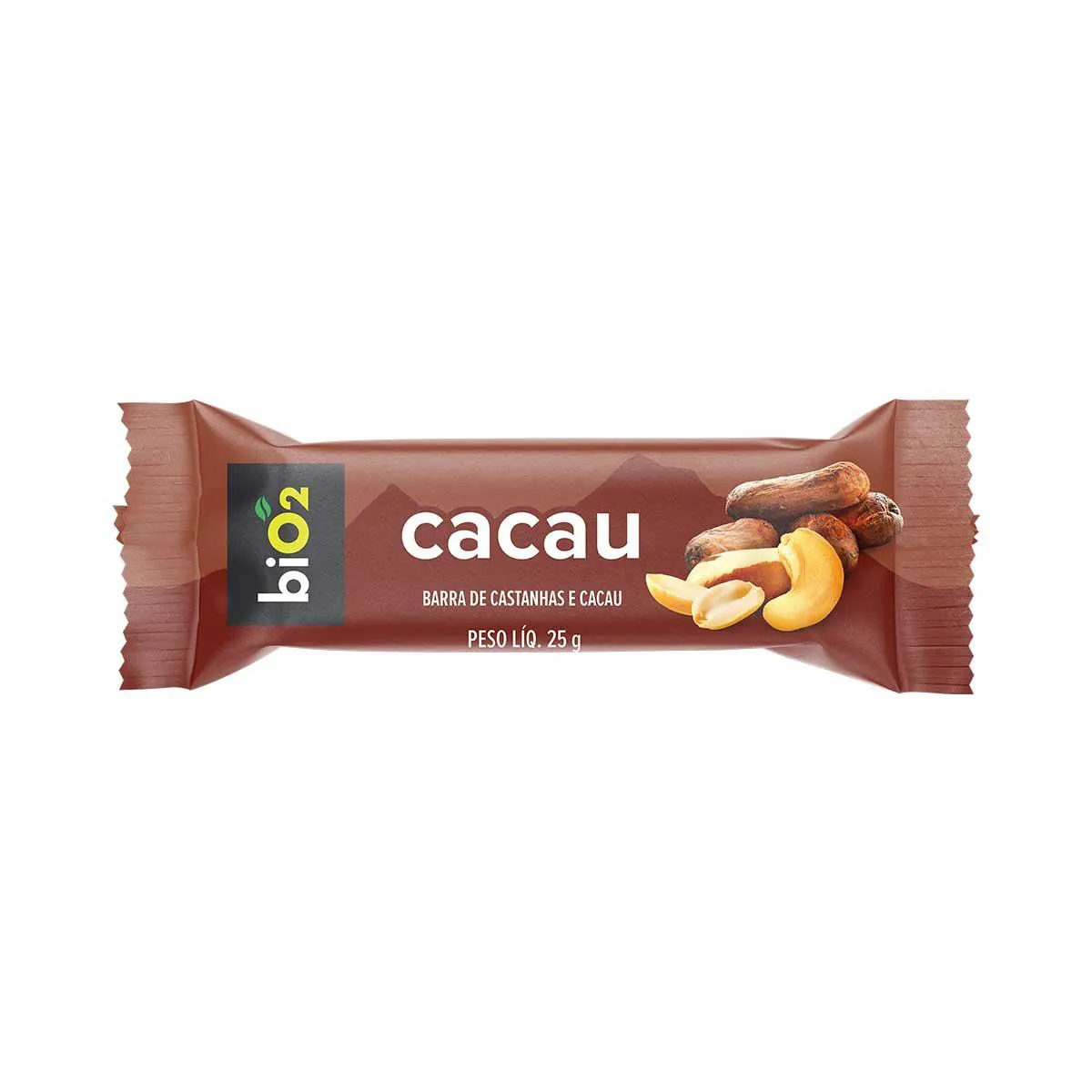 Barra de Castanhas e Cacau biO2 7Nuts 25g