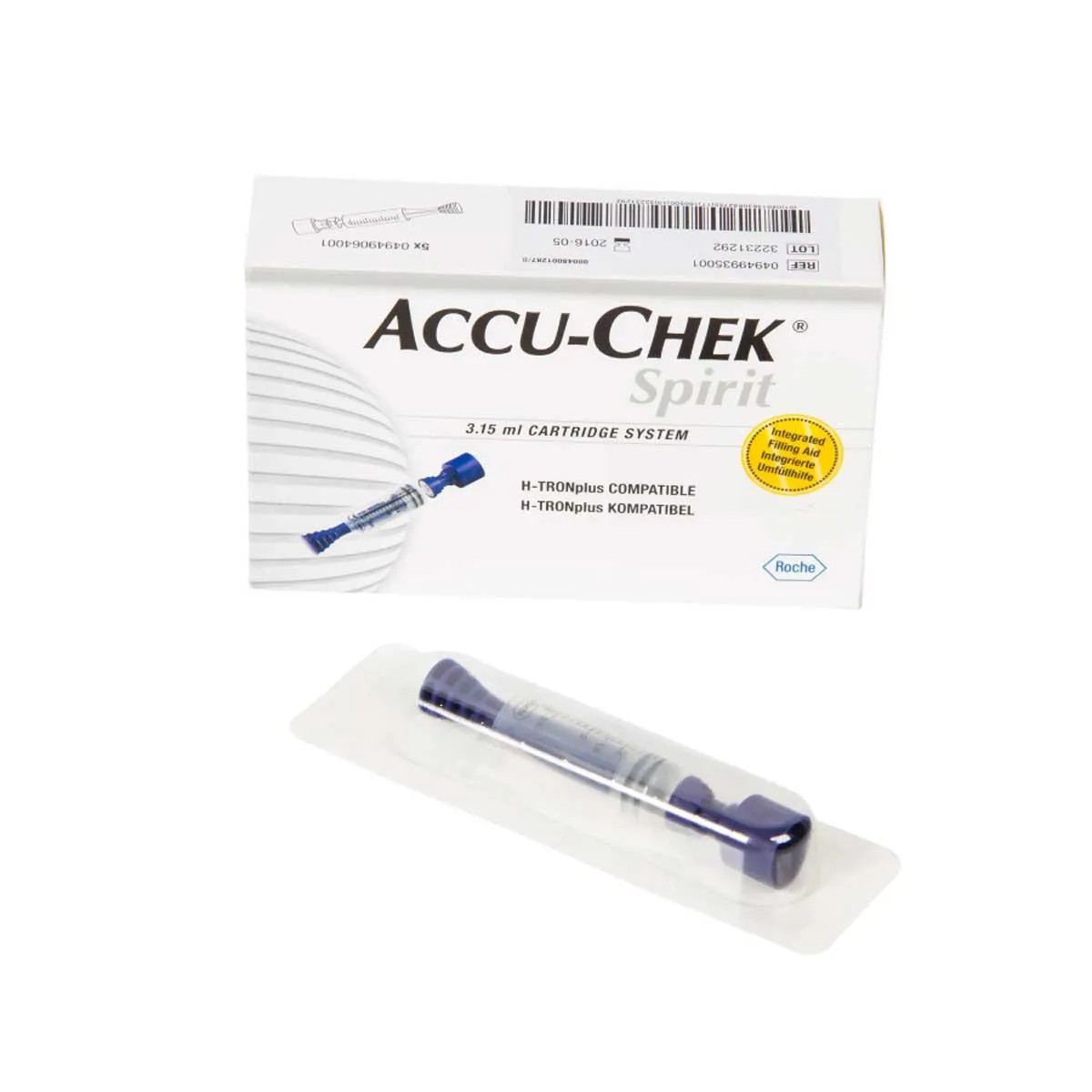 Cartucho de Insulina Accu-Chek Spirit 3.15ml 5 Unidades