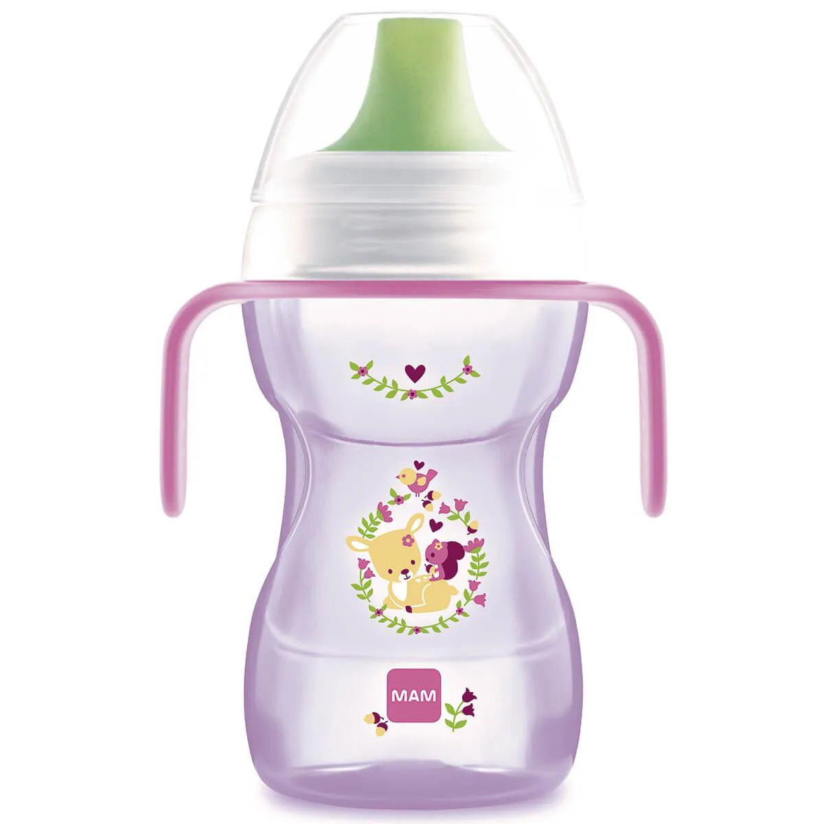 Copo de Treinamento MAM Fun To Drink Rosa 8+ Meses 270ml