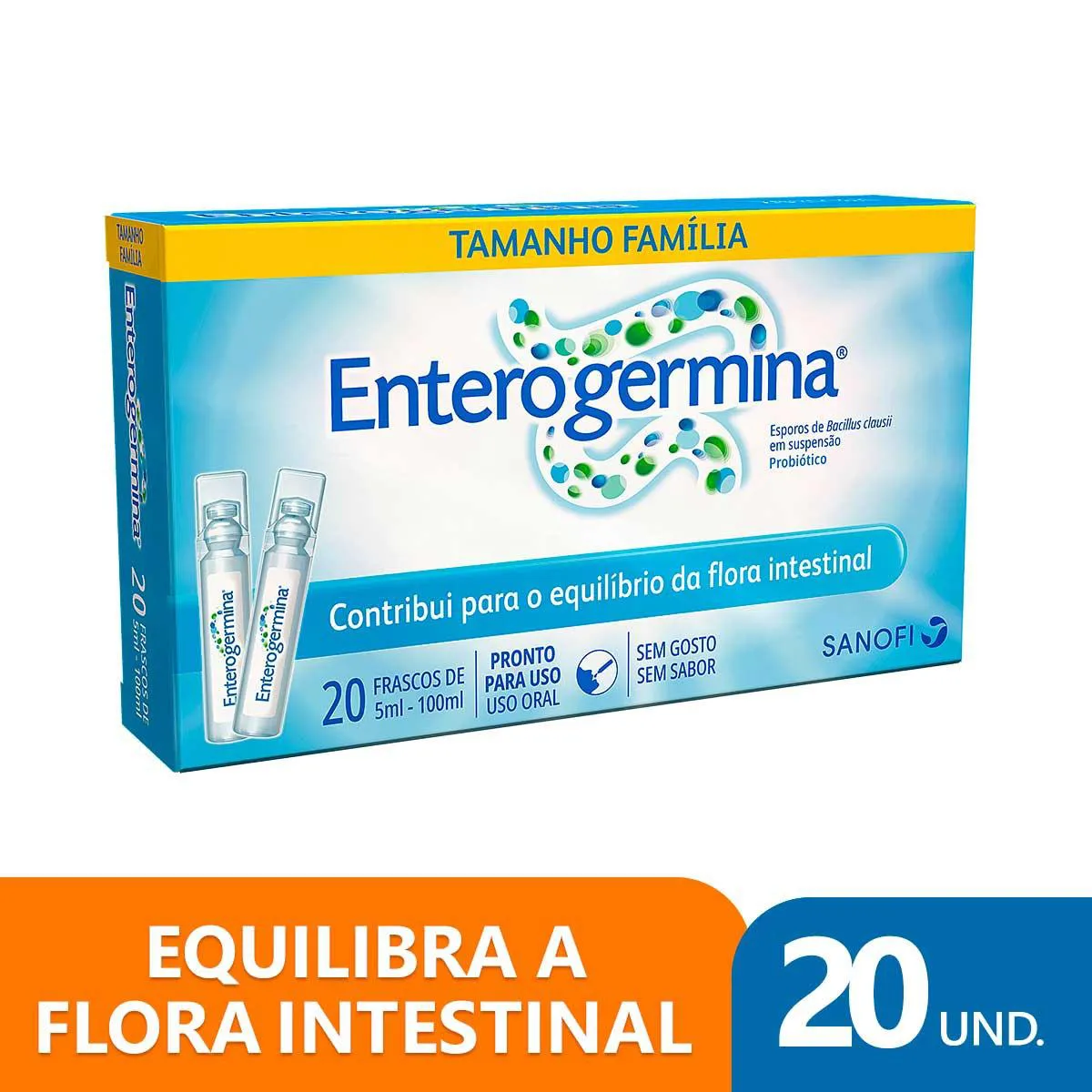 Probiótico Enterogermina com 20 frascos - Preço e para que serve ...
