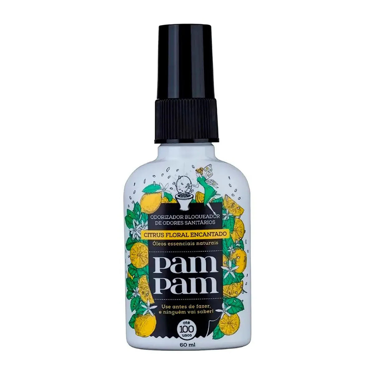 Bloqueador de Odores Sanitários Pam Pam Citrus Floral Com 60ml