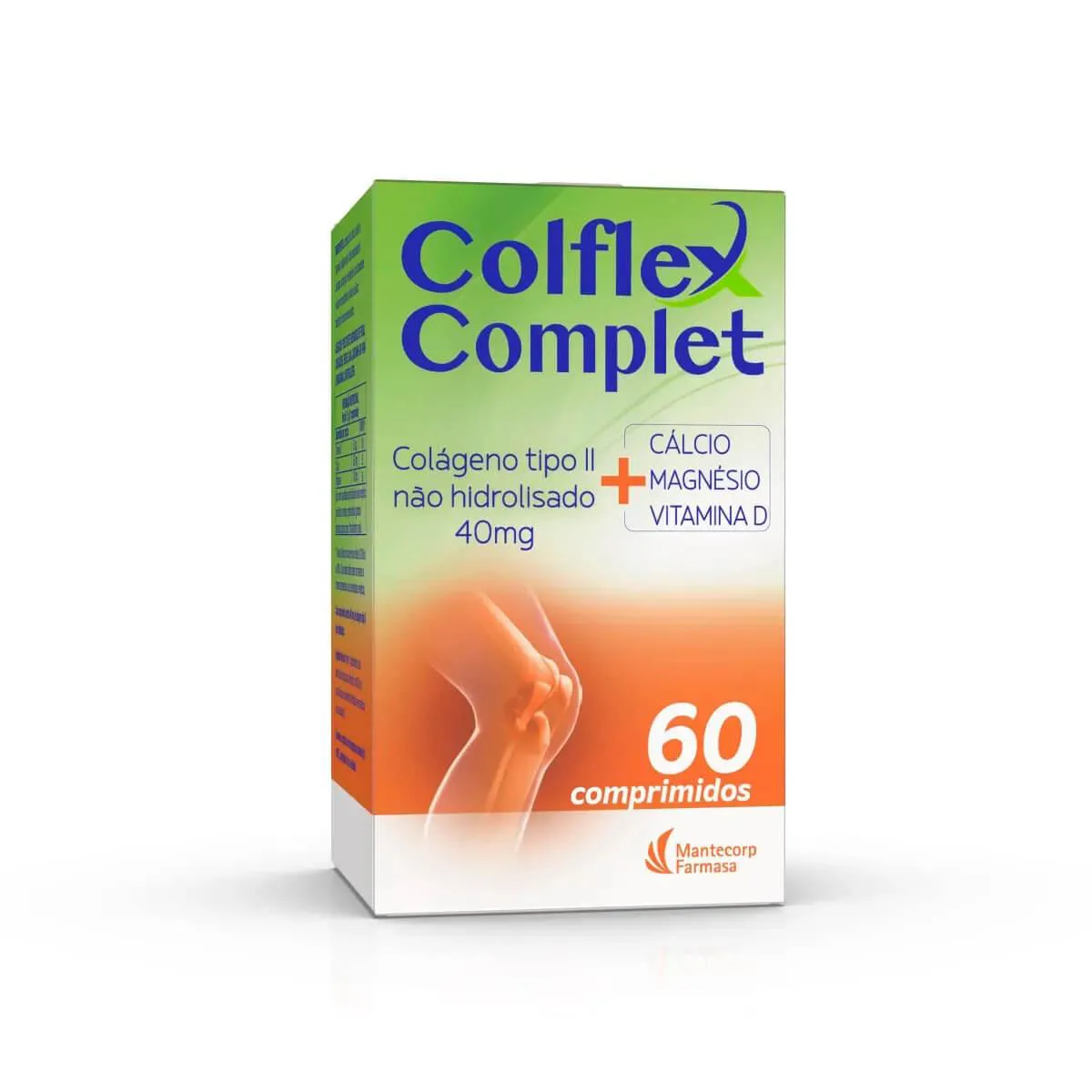 Colágeno Colflex Complet 40mg Tipo II Não Hidrolisado - 60 Comprimidos