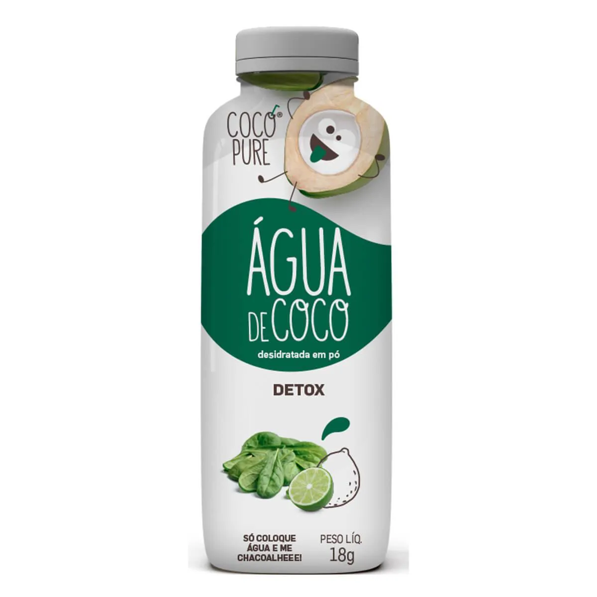 Água de Coco em Pó Coco Pure Detox com 18g