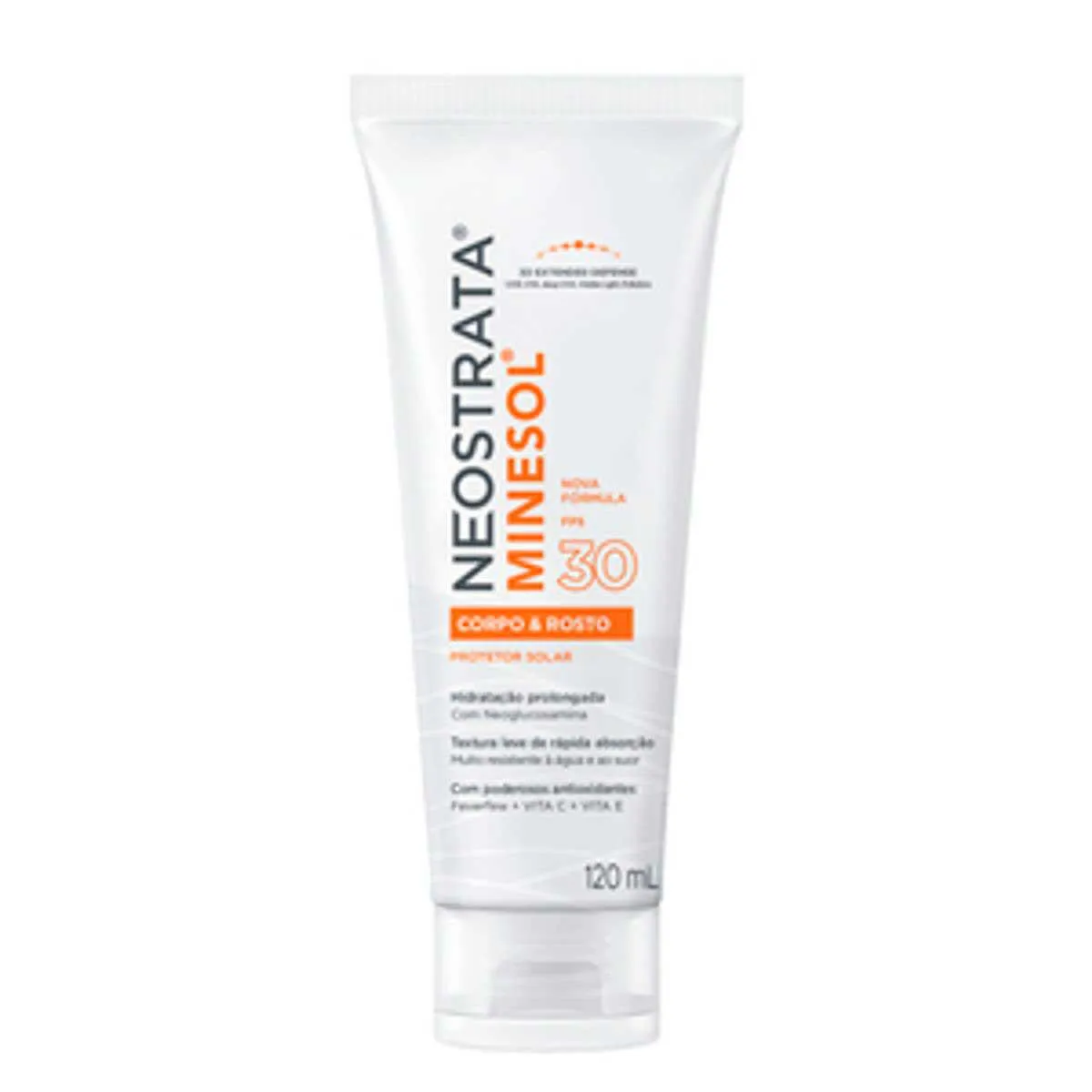 Protetor Solar Facial e Corporal Fluido Hidratante FPS 30 Neostrata Minesol 120ml