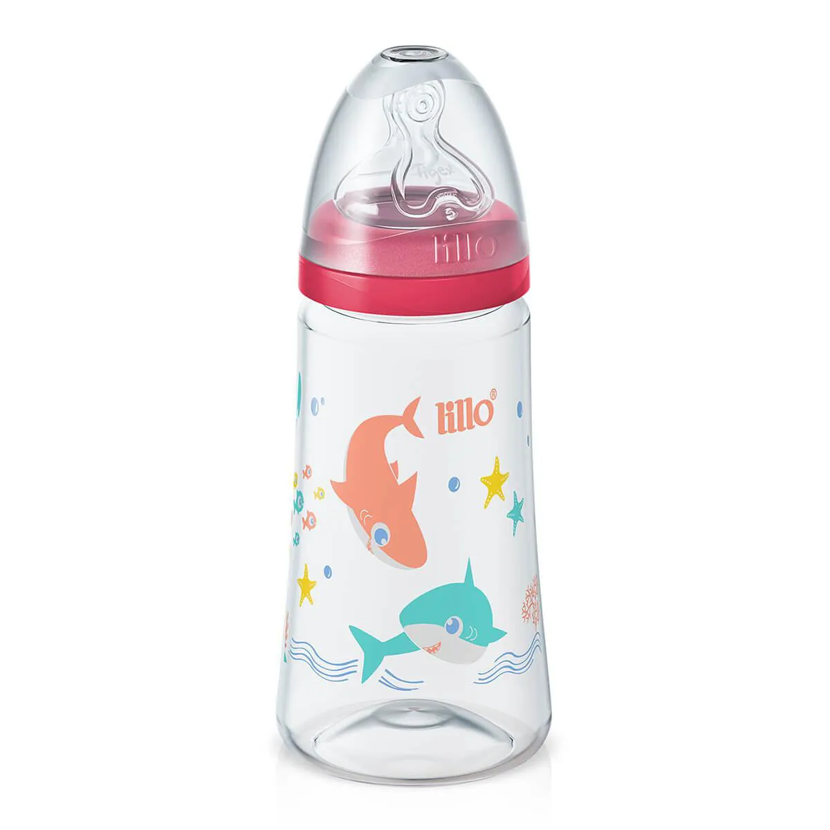 Mamadeira Lillo Design Smart Rosa com 1 unidade capacidade 300ml