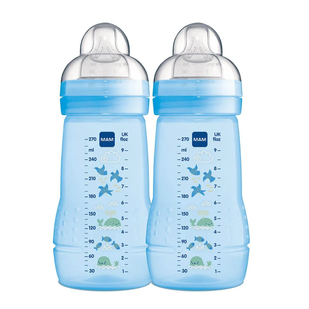 Mamadeira MAM Easy Active Azul 270ml - 2 unidades