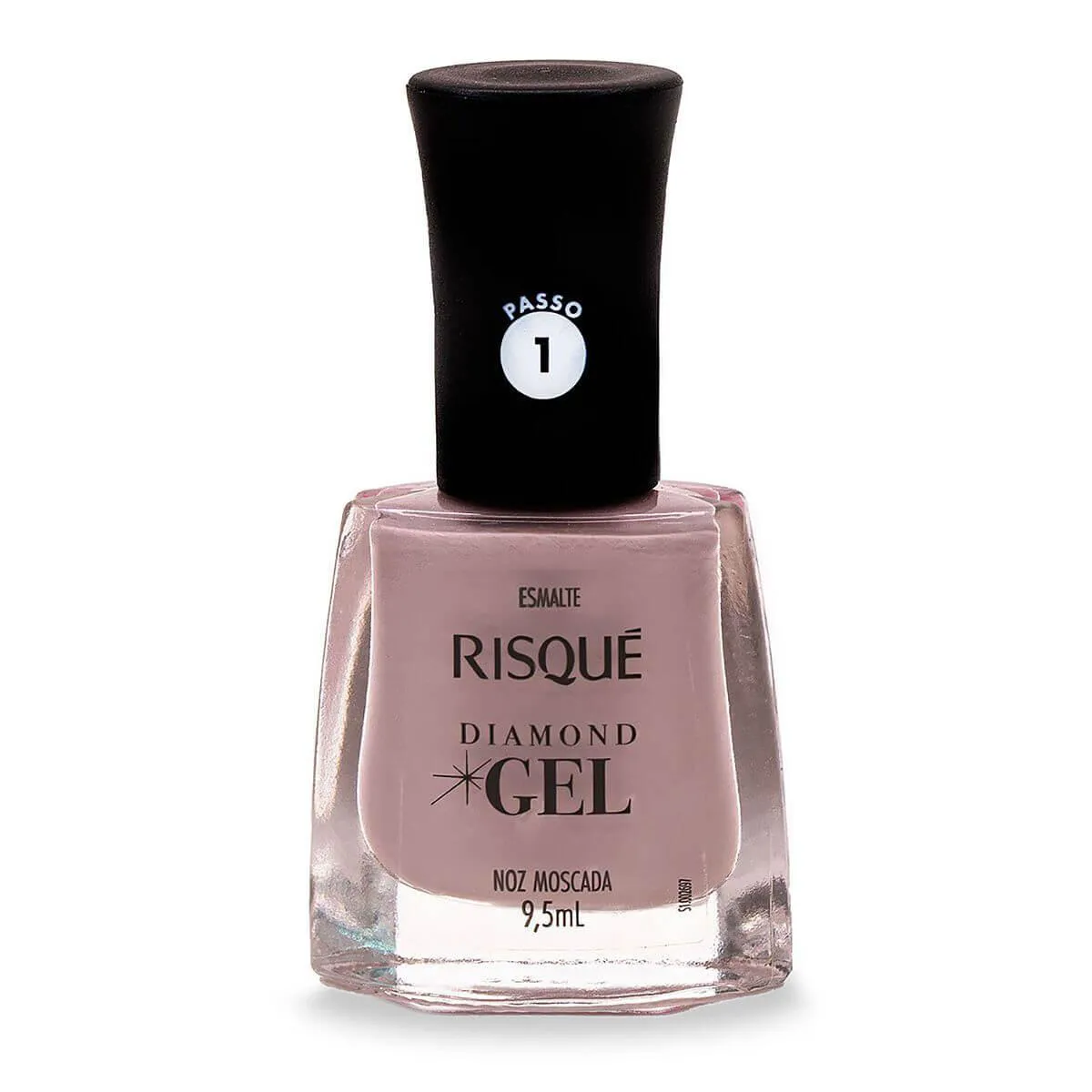 Esmalte Risqué Diamond Gel Noz Moscada Hipoalergênico com 9,5ml