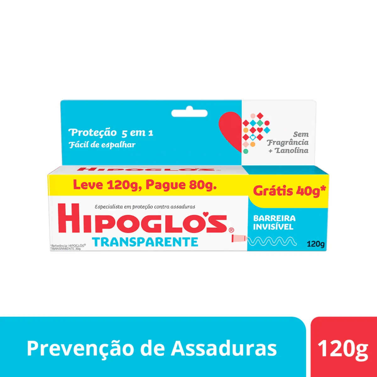 Creme para Assaduras Hipoglós Transparente 120g