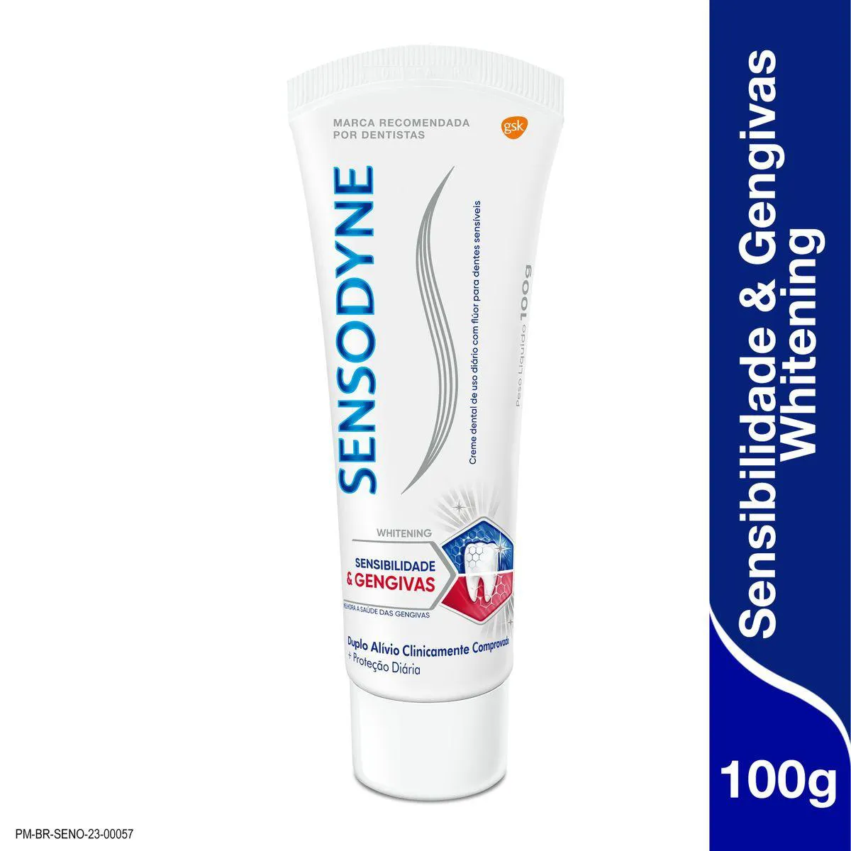 Pasta de Dente Sensodyne Sensibilidade & Gengivas Whitening com 100g