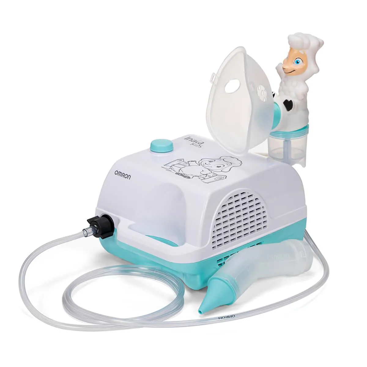 Inalador Compressor e Aspirador Nasal Omron InalaKids