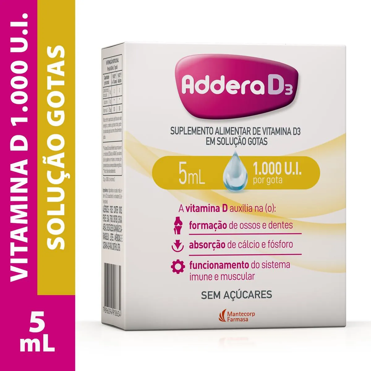 Addera Move Addera D3 600UI Gotas 5ml | Droga Raia