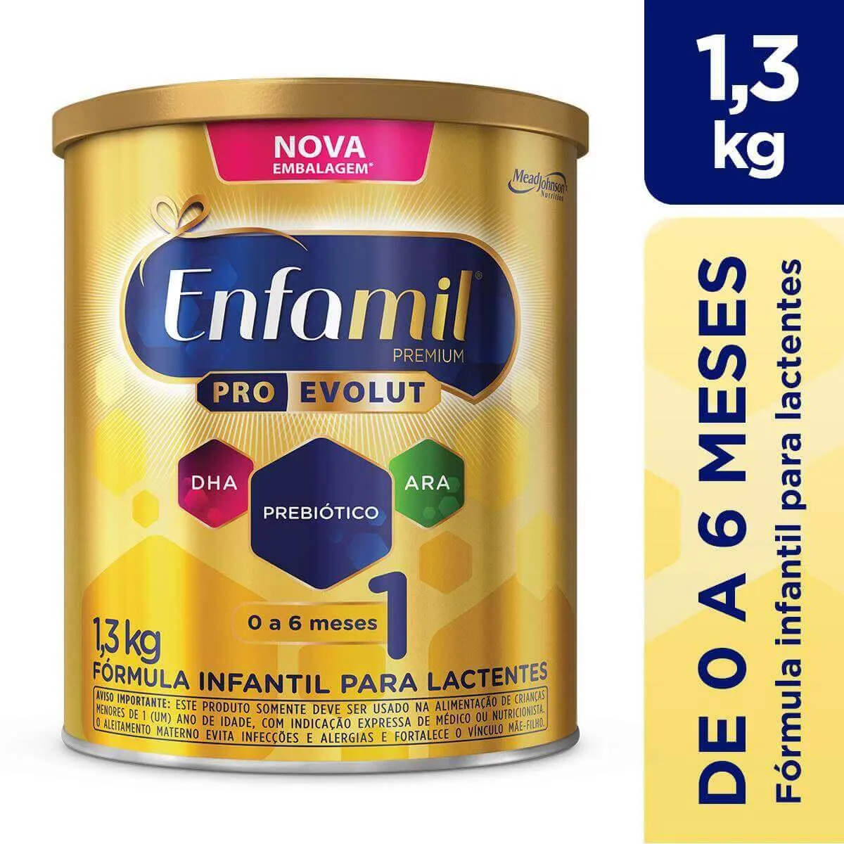 Fórmula Infantil Enfamil Premium Pro Evolut 1 0 a 6 meses 1,3kg