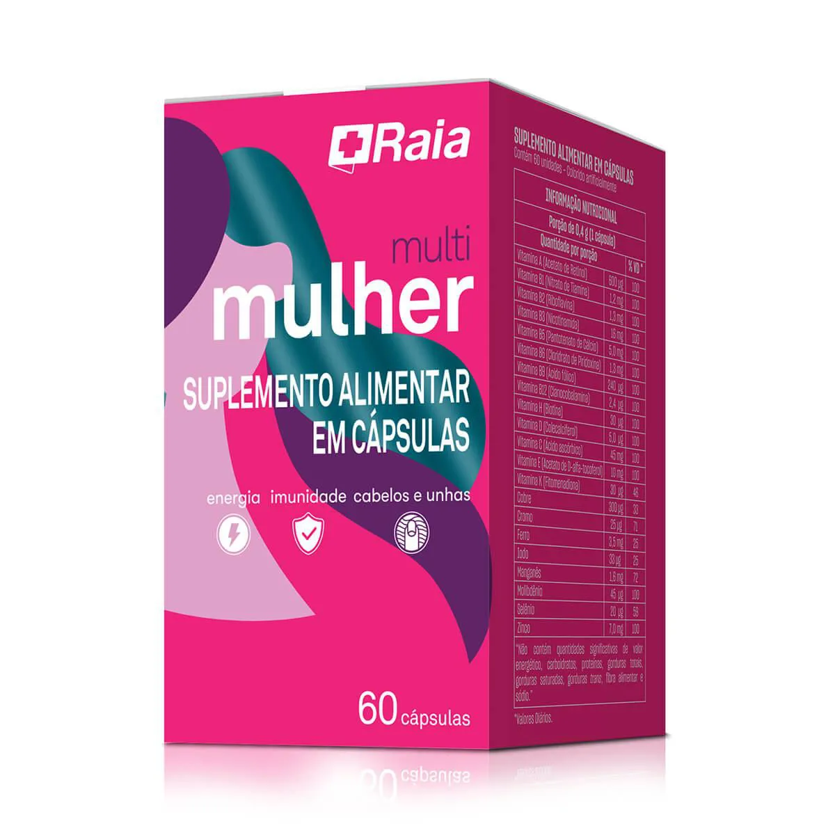 Polivitamínico Droga Raia Multi Mulher 60 cápsulas