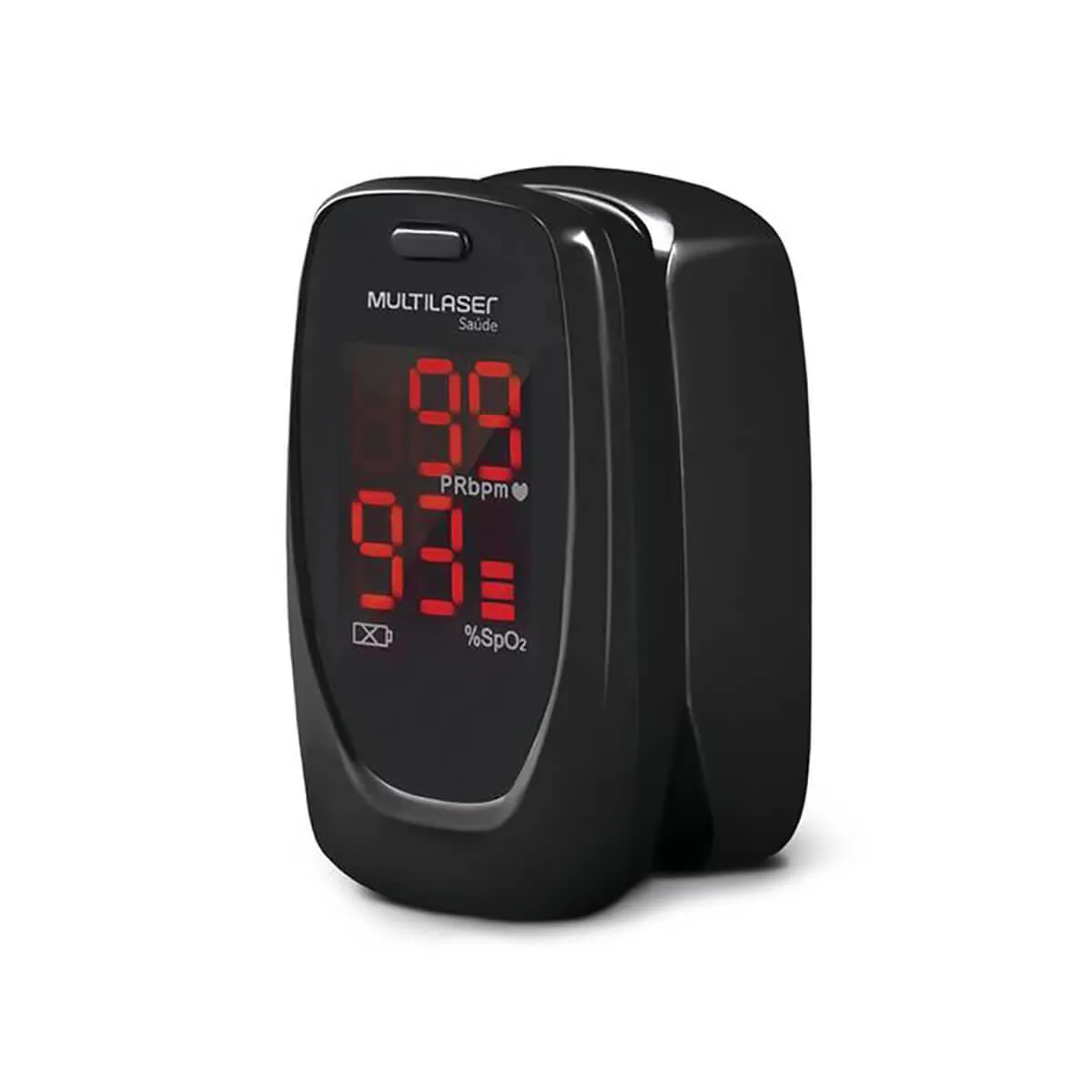 Oxímetro Digital Portátil de Dedo Multilaser Preto HC023 com 1 unidade