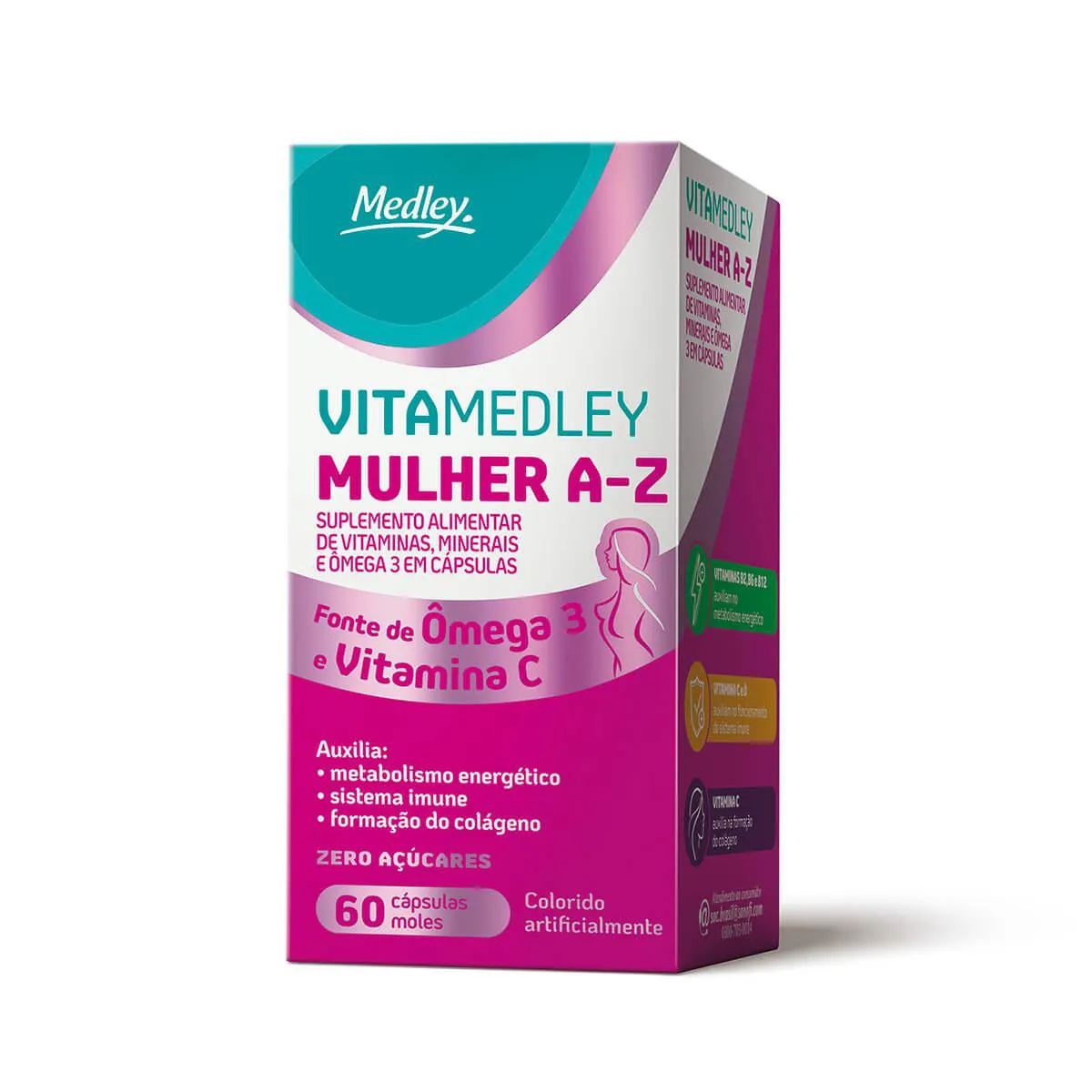 Polivitamínico VitaMedley Mulher A-Z 60 cápsulas