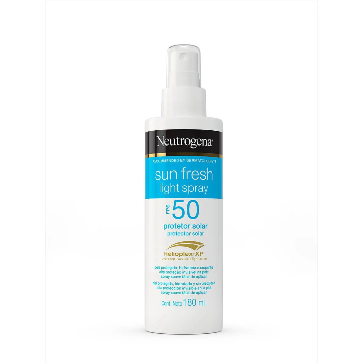 Protetor Solar Facial e Corporal Spray Sun Fresh FPS 50 Neutrogena 180ml