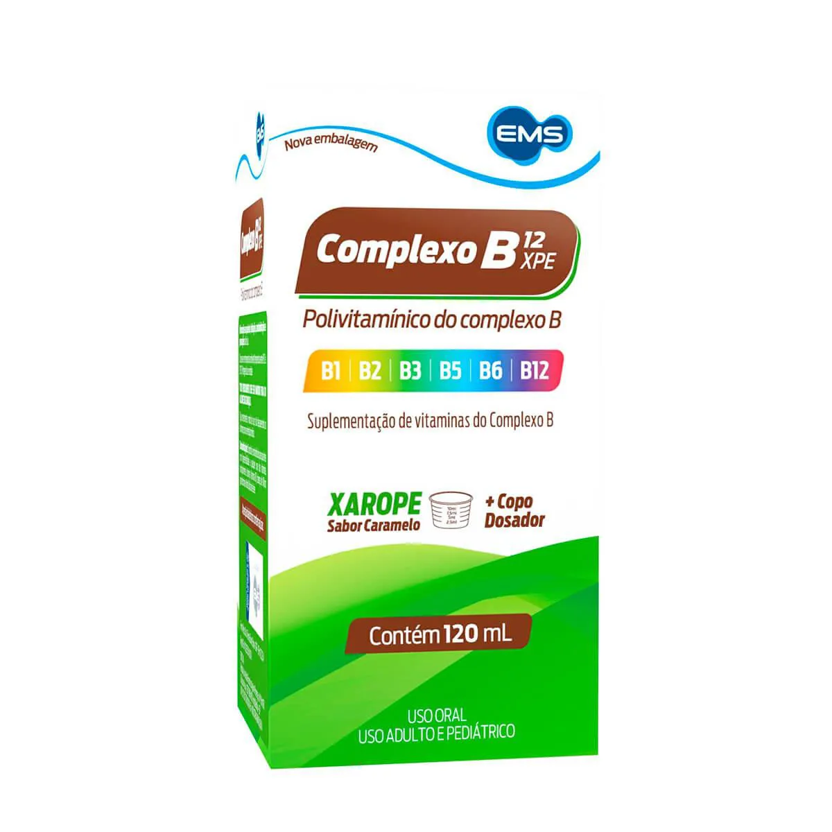 Polivitamínico Complexo B EMS Caramelo Xarope 120ml