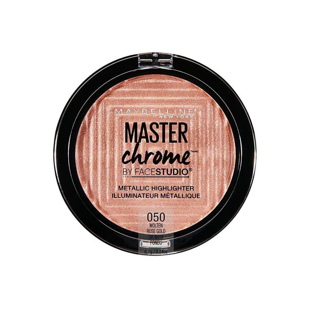 Iluminador em Pó Maybelline Face Studio Master Chrome Molten Rose Gold com 6,7g