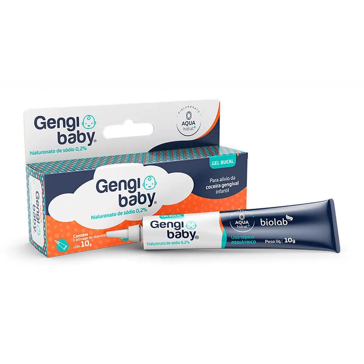 Gel Bucal Infantil Gengibaby Biolab Sem Açúcar com 10g