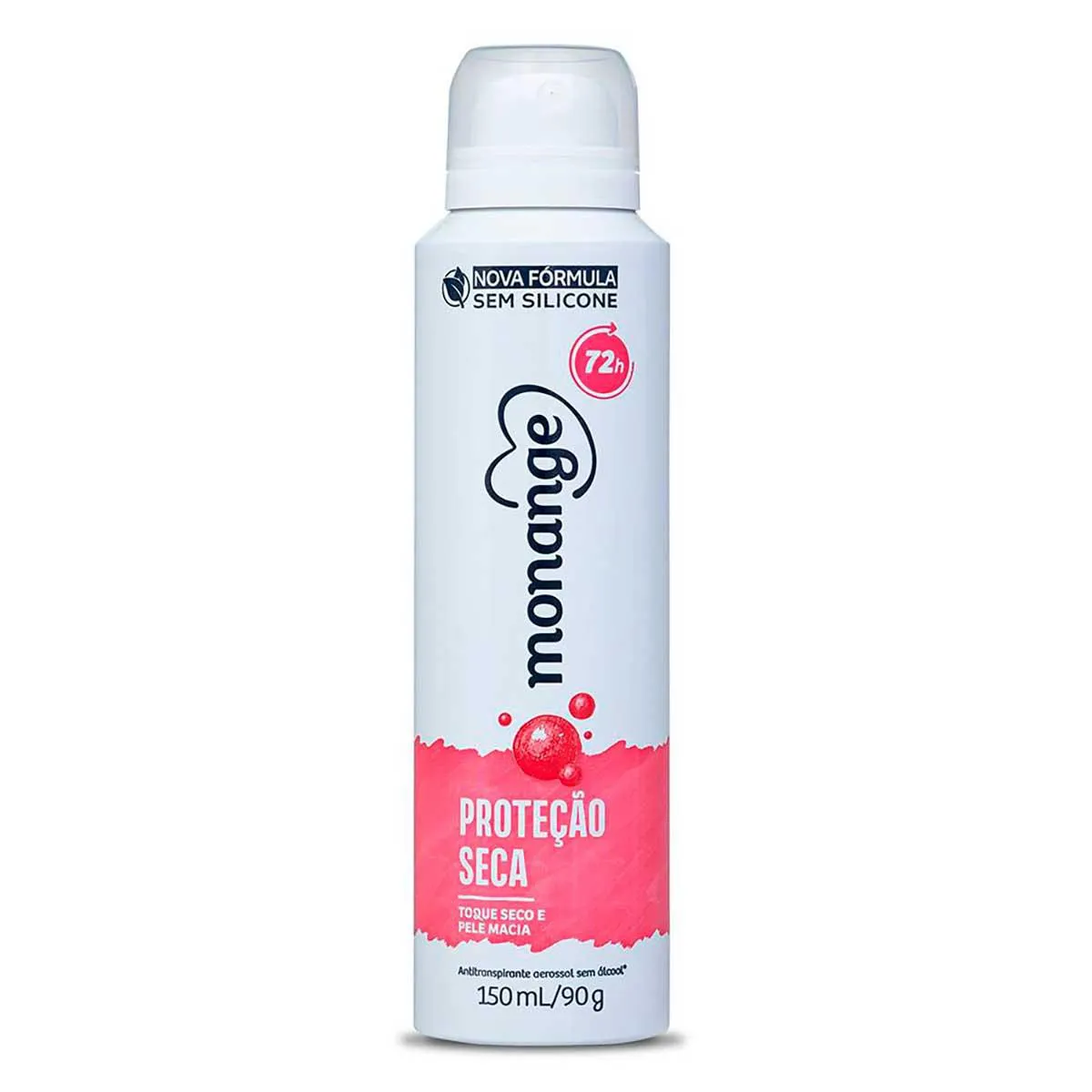 Desodorante Antitranspirante Aerosol Monange Proteção Seca Feminino 48h 150ml