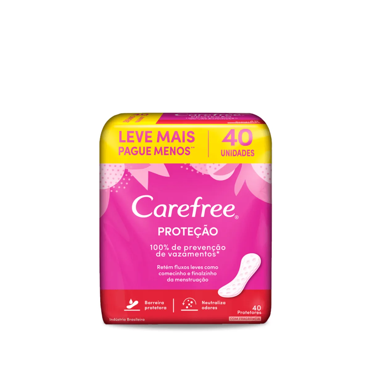 Protetor Diário Carefree Proteção Com Perfume 40 unidades