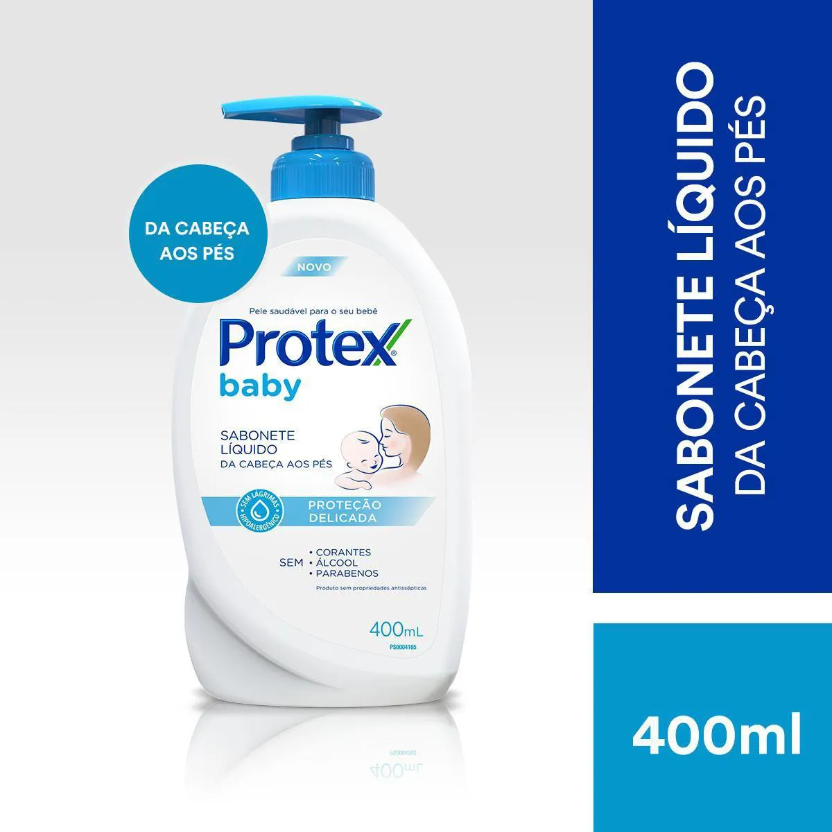 Sabonete Líquido Infantil Protex Baby Proteção Delicada da Cabeça aos Pés 400ml