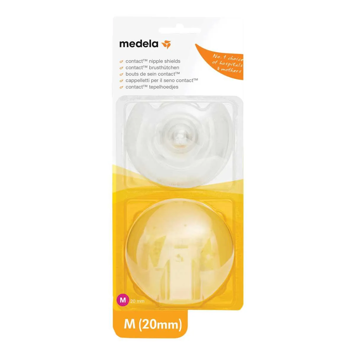 Protetor de Mamilo de Silicone Medela M 20mm 2 Unidades