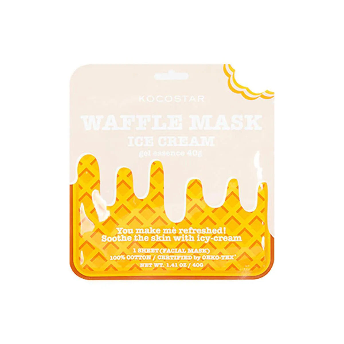 Máscara Facial Kocostar Waffle Mask Sorvete com 40g