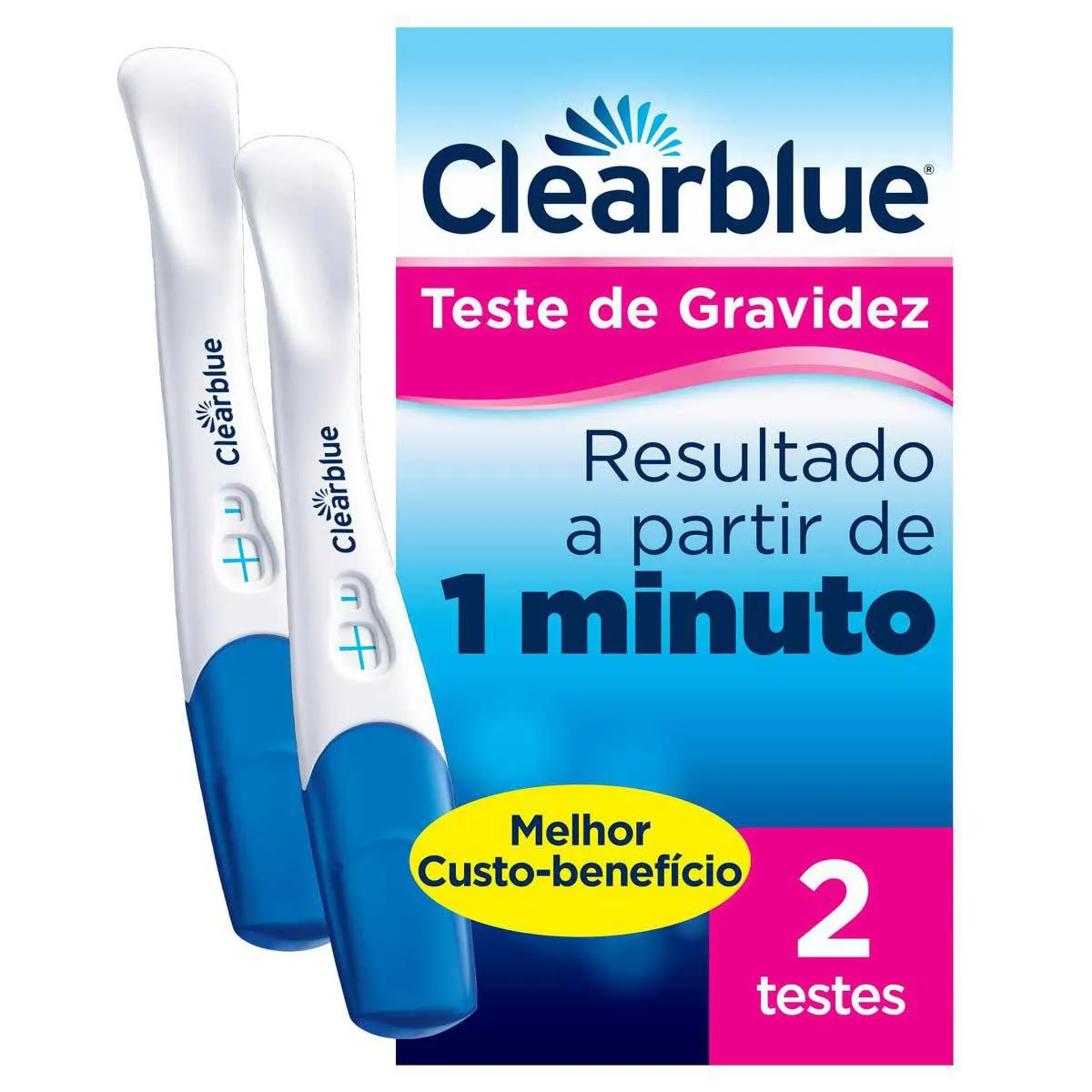 Teste de Gravidez Clearblue Detecção Rápida 2 Unidades