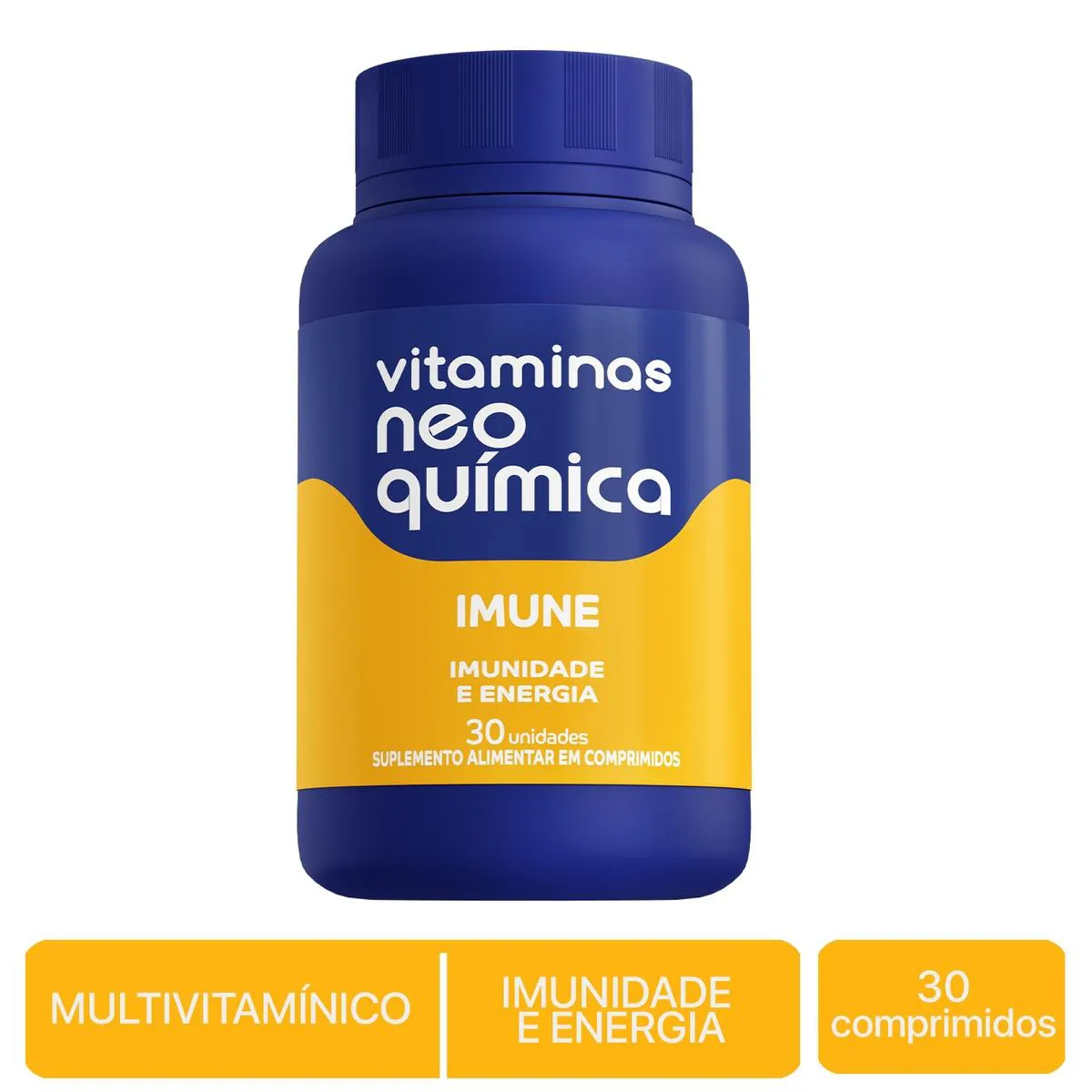 Polivitamínico Neo Química Imune Imunidade e Energia 30 comprimidos