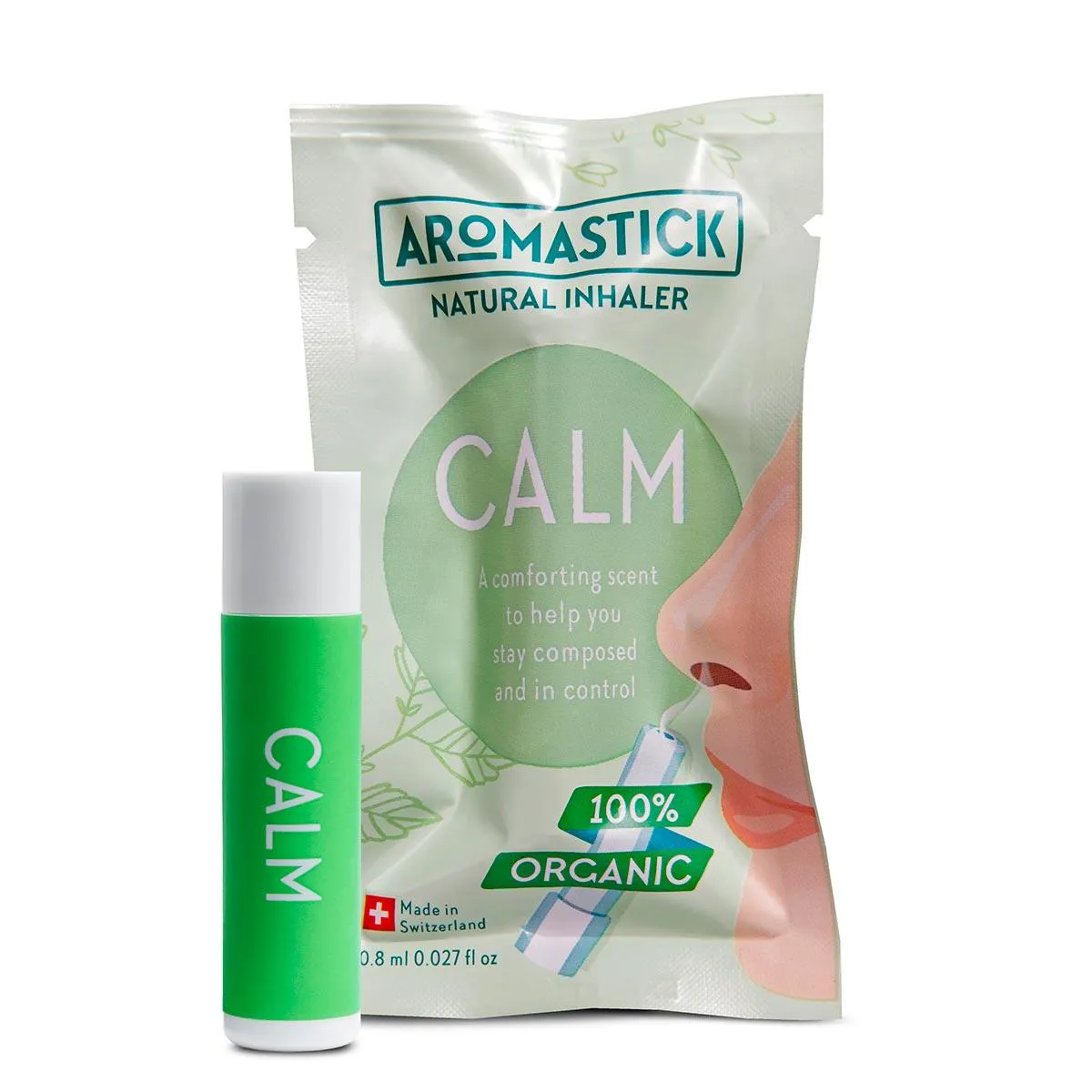 Inalador Nasal Calm Aromastick com 0,8ml