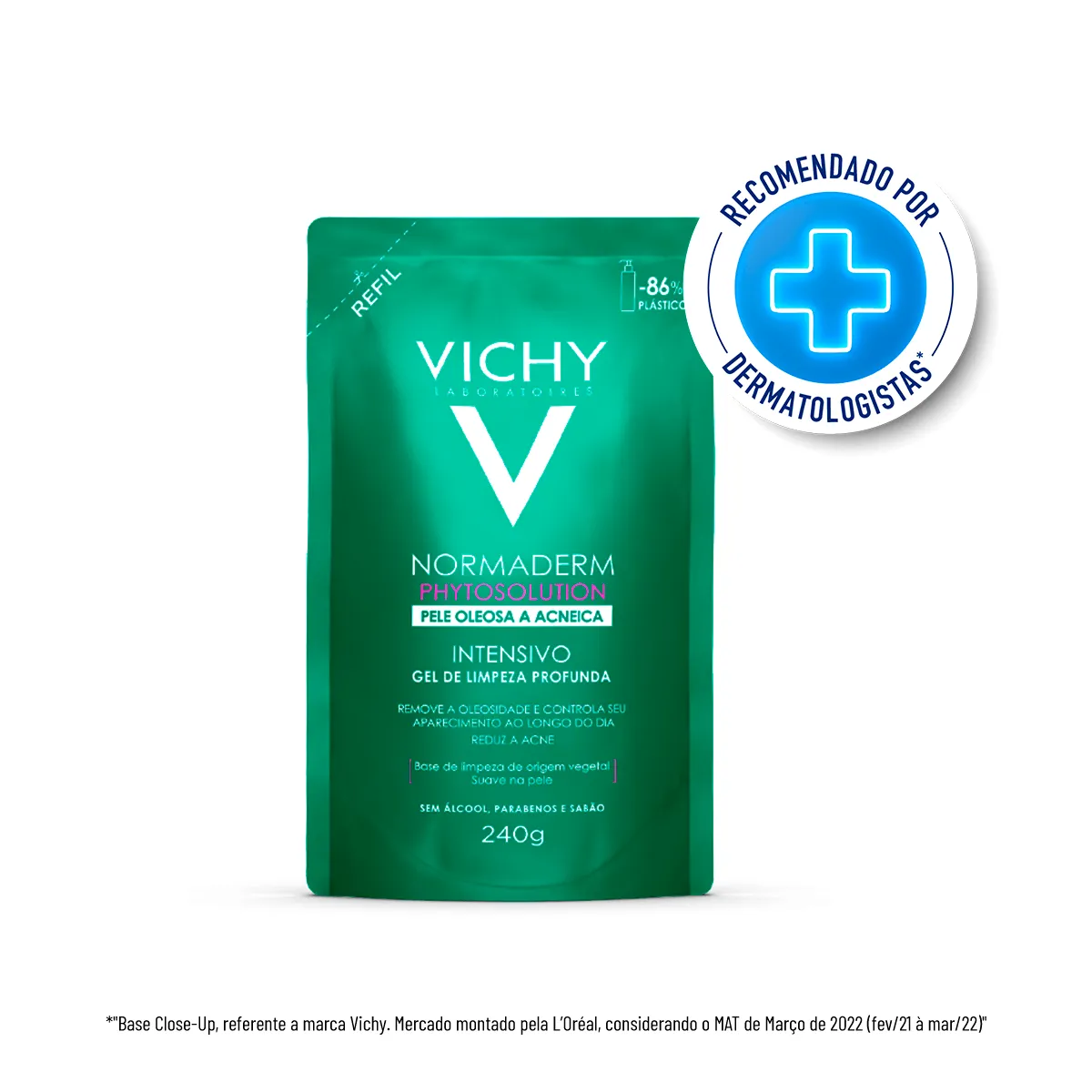 Refil Gel de Limpeza Profunda Vichy Normaderm Phytosolution 240g