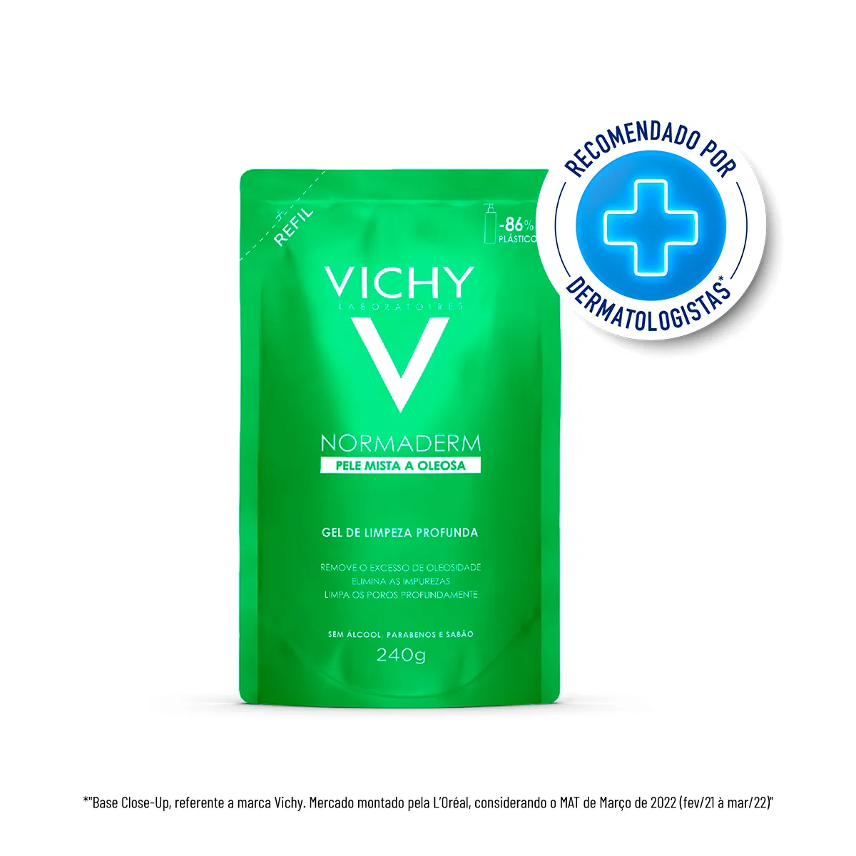 Refil Gel de Limpeza Profunda Vichy Normaderm 240g