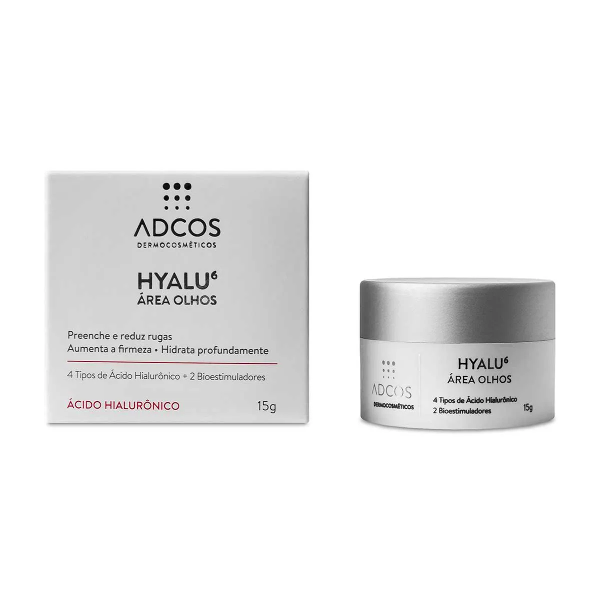 Creme para Área dos Olhos Adcos Hyalu6 com 15g